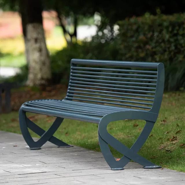 pic for Maintenance Free Benches Supply: Metal Outdoor Benches and Seats for Commercial Park, Garden, or Patio1