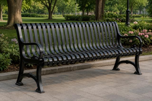 pic for Decorative Metal Benches: Elegant Metal Garden Bench, Patio Seating, and Outdoor Furniture Supply1