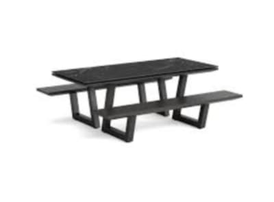 Integrated Picnic Table and Bench Set 2
