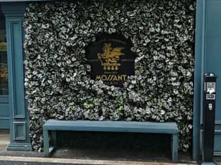 Customized outdoor iron bench