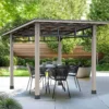 Outdoor Leisure Gazebo Scene: Patio Shade Gazebo with Table & Chairs (for Outdoor Furniture Product Display)